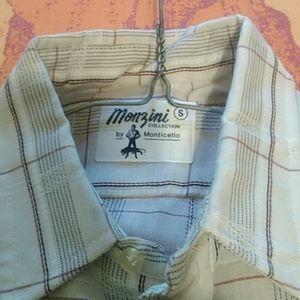 Vintage 60 70s shirt. Original Monzini by Monticello. Small